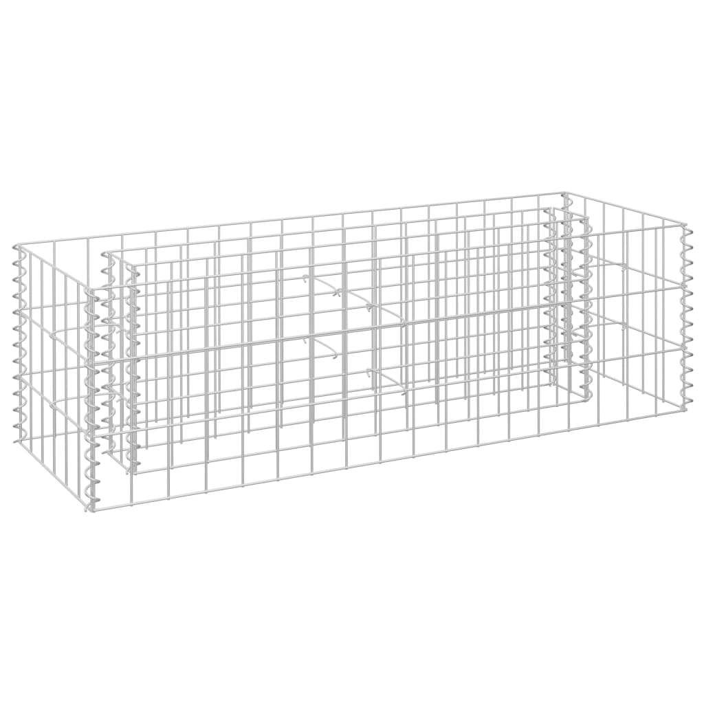 

vidaXL Gabion Raised Bed Galvanized Steel 35.4"x11.8"x11.8"
