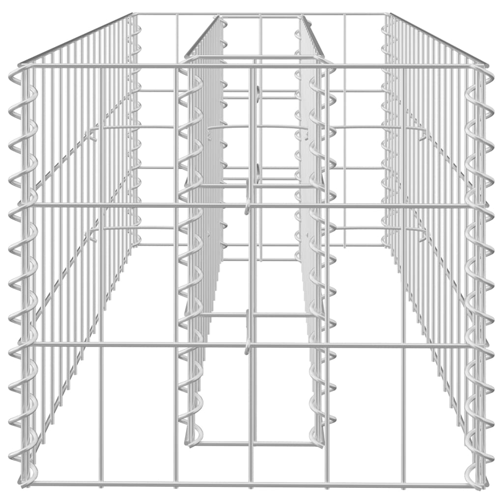 Horganyzott acél gabion magaságyás 90 x 30 x 30 cm 