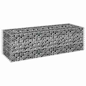 Gabionový vyvýšený záhon pozinkovaná ocel 90 x 30 x 30 cm - obrázek 3
