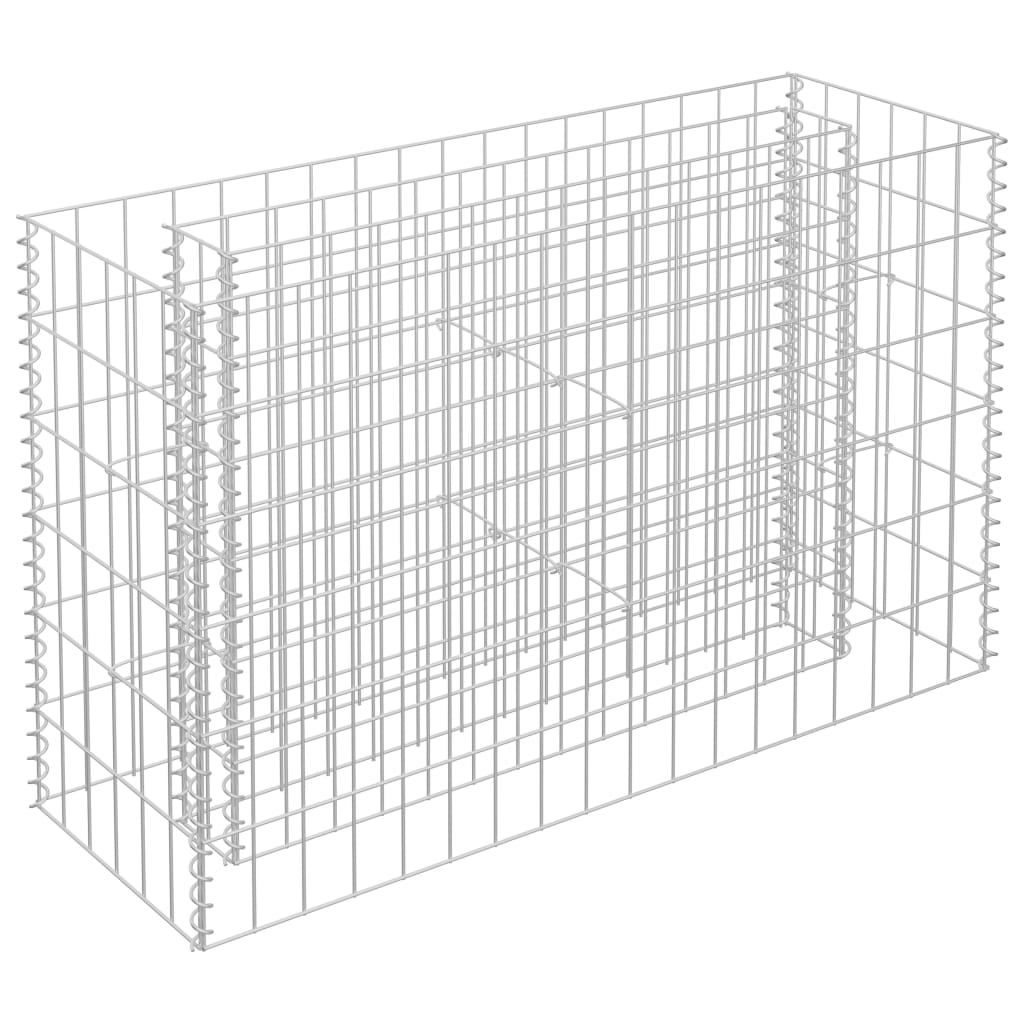 vidaXL Gabionový vyvýšený záhon pozinkovaná ocel 90 x 30 x 60 cm