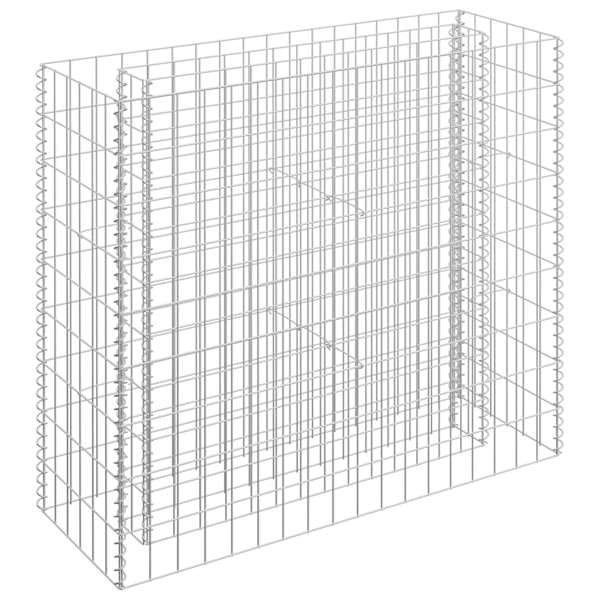 vidaXL gabioon-taimelava, tsingitud teras, 90 x 30 x 90 cm
