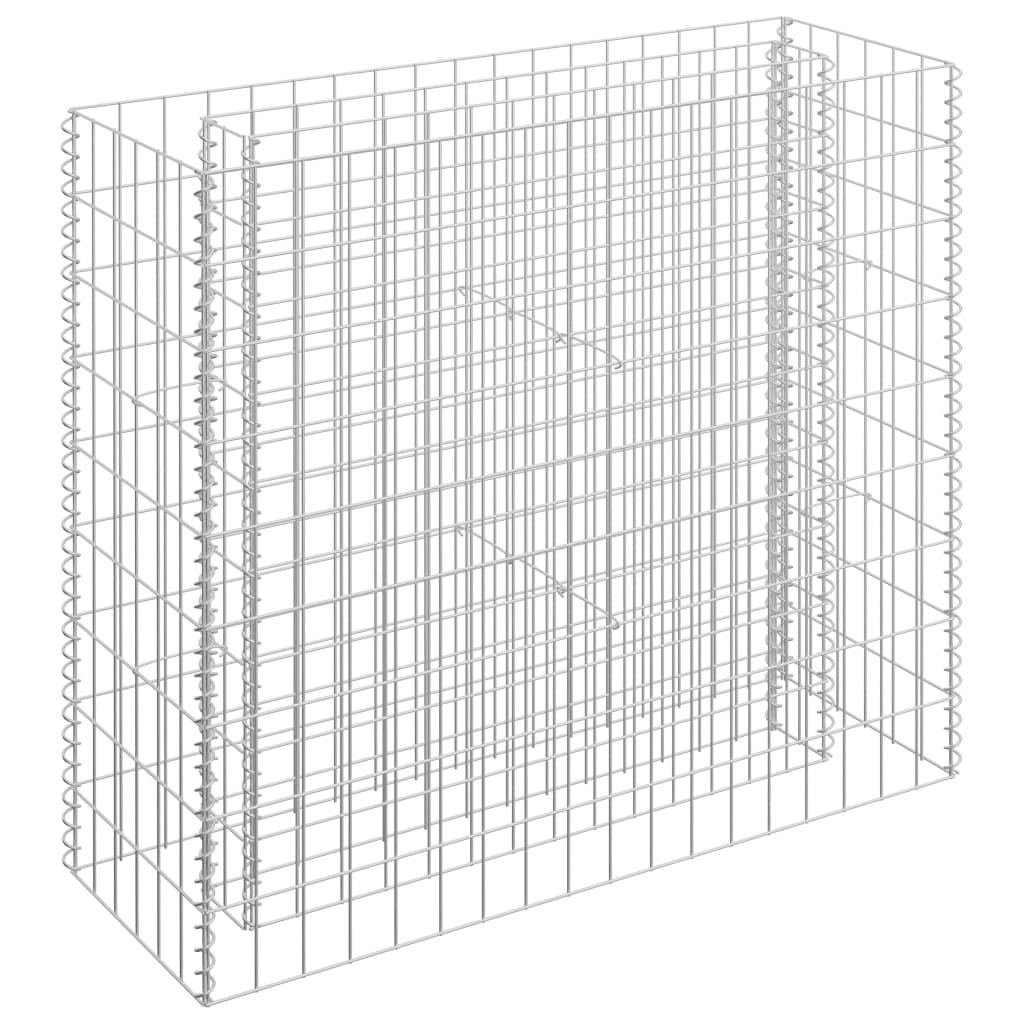 vidaXL Gabionový vyvýšený záhon pozinkovaná ocel 90 x 30 x 90 cm