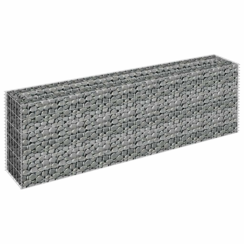 

vidaXL Gabion plantenbak verhoogd 180x30x60 cm gegalvaniseerd staal