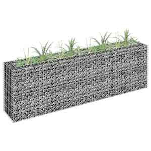 Visoka greda gabion pocinkano jeklo 180x30x60 cm