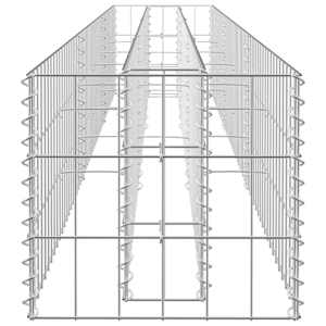 Gabionový vyvýšený záhon pozinkovaná ocel 270 x 30 x 30 cm - obrázek 5