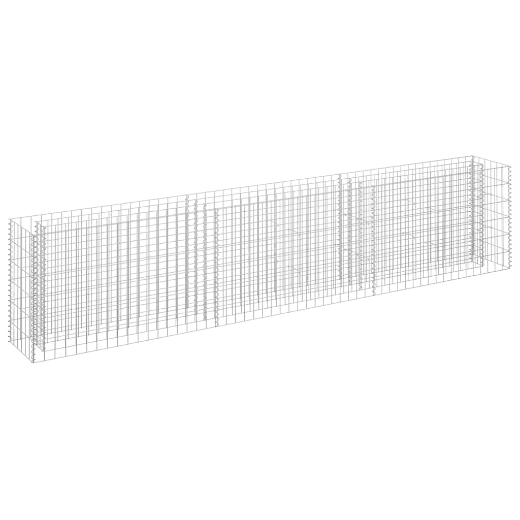 

vidaXL Gabion Raised Bed Galvanized Steel 106.3"x11.8"x23.6"