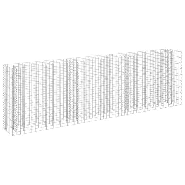 vidaXL gabioon-taimelava, tsingitud teras, 270 x 30 x 90 cm