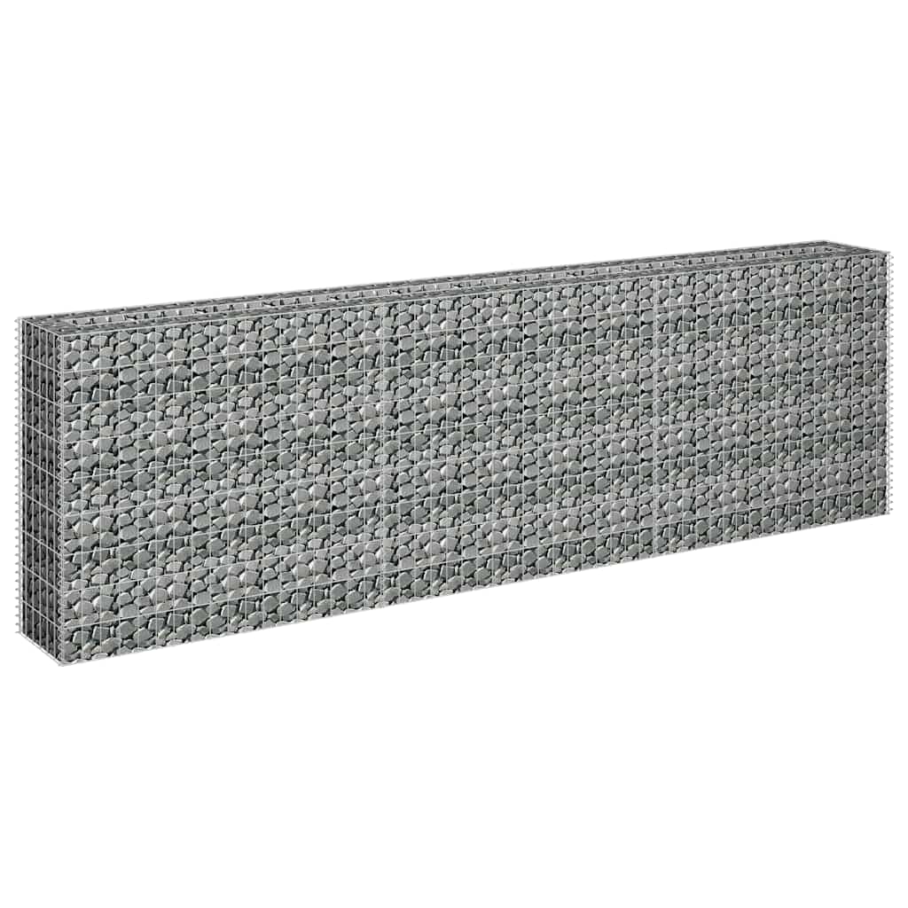 vidaXL Gabion plantenbak verhoogd 270x30x90 cm gegalvaniseerd staal afbeelding