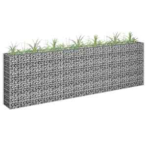Visoka greda gabion pocinkano jeklo 270x30x90 cm