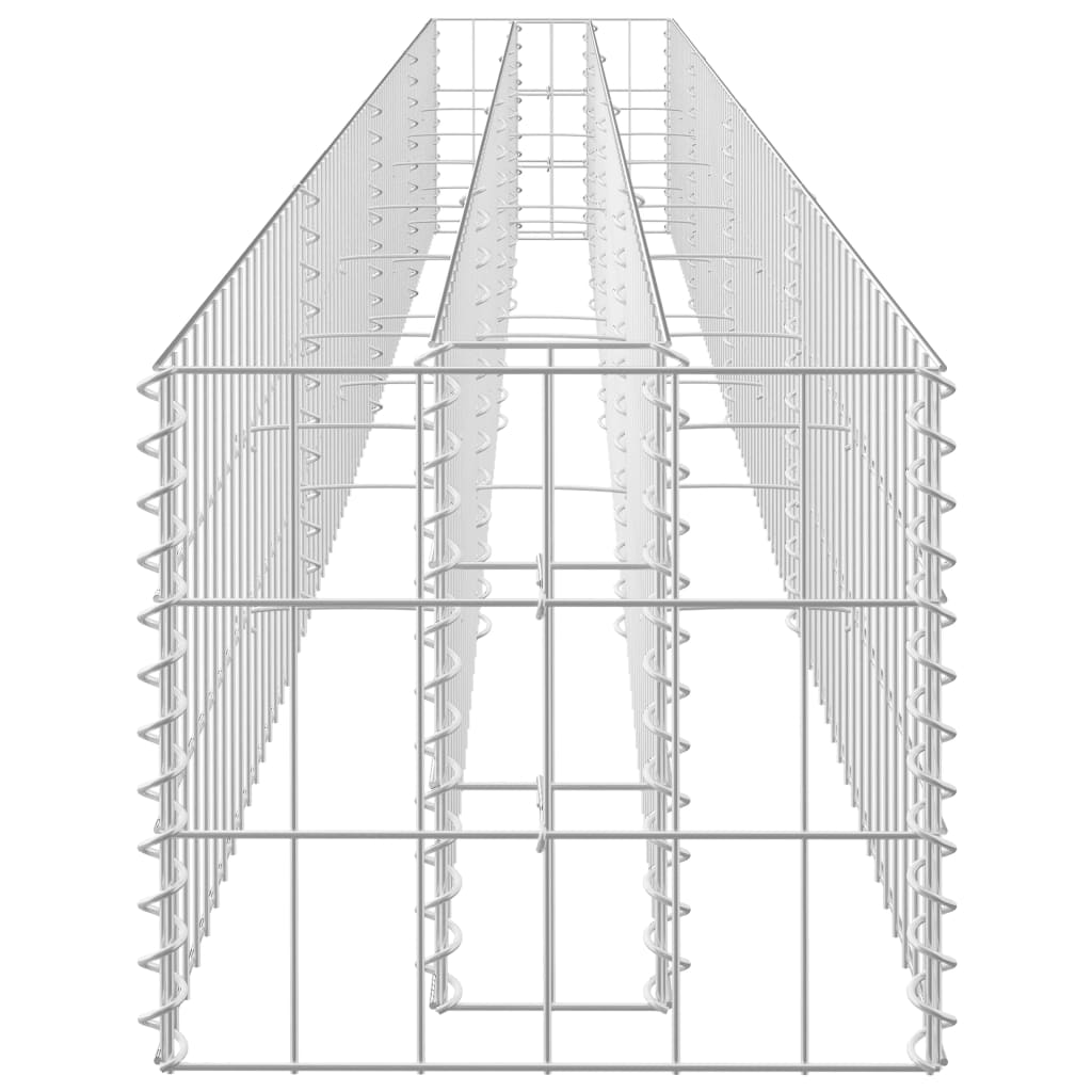 horganyzott acél gabion magaságyás 360 x 30 x 30 cm