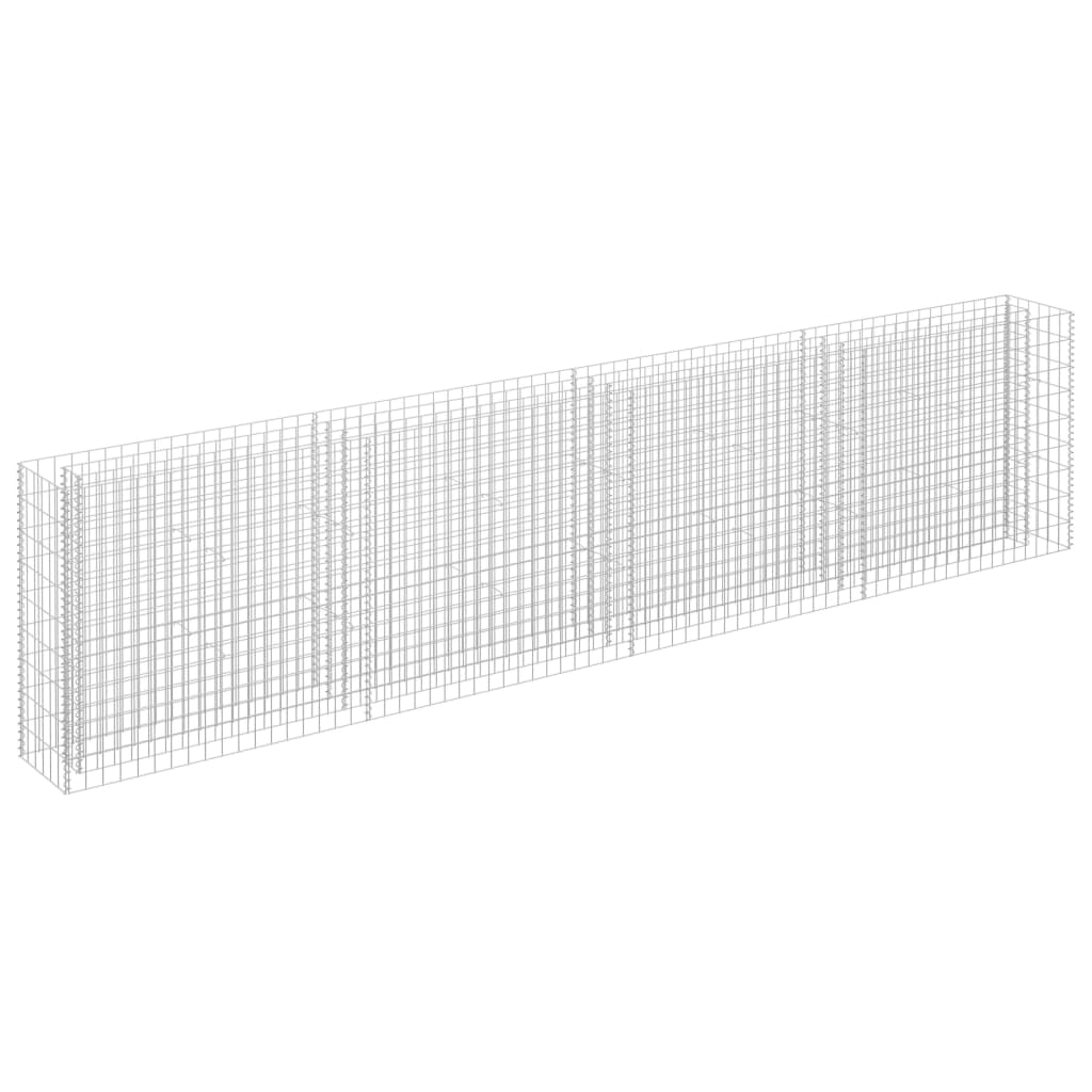 

vidaXL Gabion Raised Bed Galvanized Steel 141.7"x11.8"x35.4"