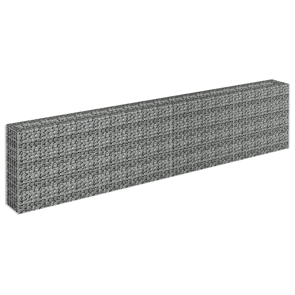vidaXL Gabion plantenbak verhoogd 360x30x90 cm gegalvaniseerd staal afbeelding