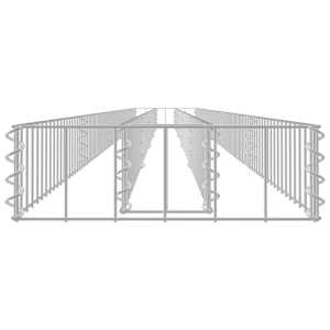 Gabionový vyvýšený záhon pozinkovaná ocel 450 x 30 x 10 cm - obrázek 4