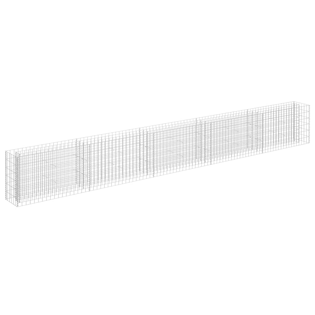 vidaXL Gabionový vyvýšený záhon pozinkovaná ocel 450 x 30 x 60 cm
