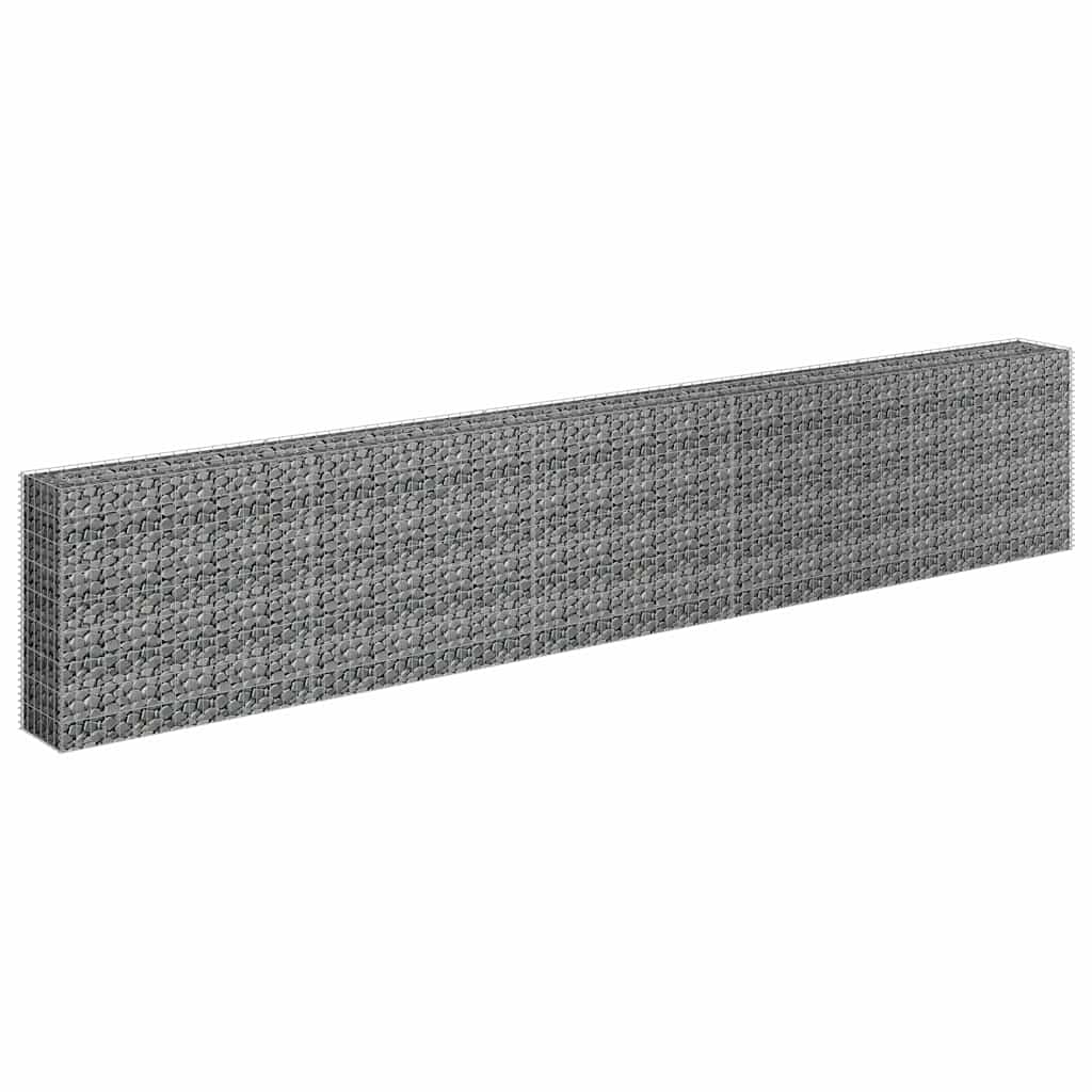 vidaXL Gabion plantenbak verhoogd 450x30x90 cm gegalvaniseerd staal afbeelding