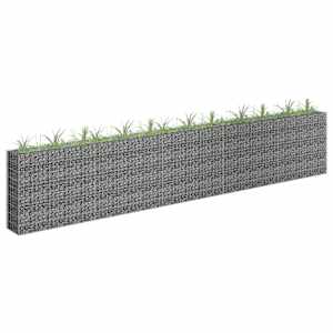 Visoka greda gabion pocinkano jeklo 450x30x90 cm