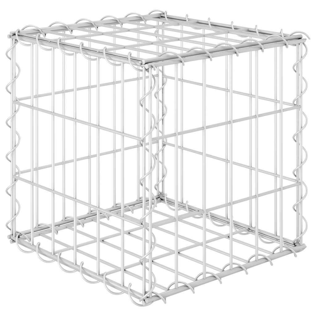 vidaXL Gabionový vyvýšený záhon krychle ocelový drát 30 x 30 x 30 cm