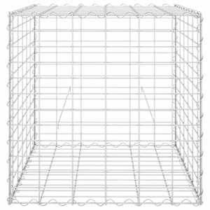 Gabionový vyvýšený záhon krychle ocelový drát 60 x 60 x 60 cm - obrázek 4