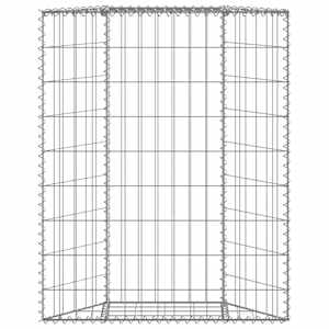 Trapézový gabionový vyvýšený záhon pozinkovaná ocel 80x20x100cm - obrázek 6