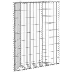 vidaXL gabioon-taimelava, tsingitud teras, 80 x 20 x 100 cm