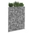  vidaXL trapéz alakú horganyzott acél gabion magaságyás 80x20x100 cm termék 2. képe