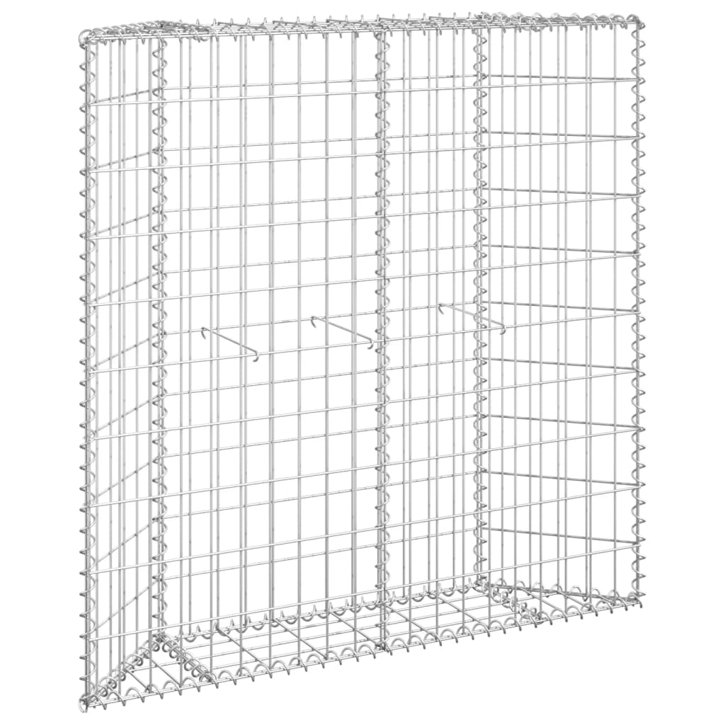 

vidaXL Trapezium Gabion Raised Bed Galvanized Steel 39.4"x7.9"x39.4"