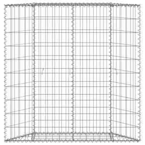 Gabionový vyvýšený záhon trapéz pozinkovaná ocel 100x20x100 cm - obrázek 6