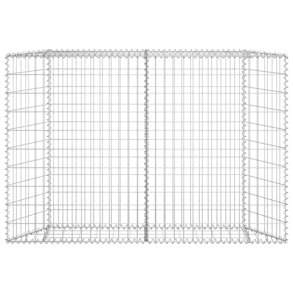 

vidaXL Gabion plantenbak trapezium 150x20x100 cm gegalvaniseerd staal
