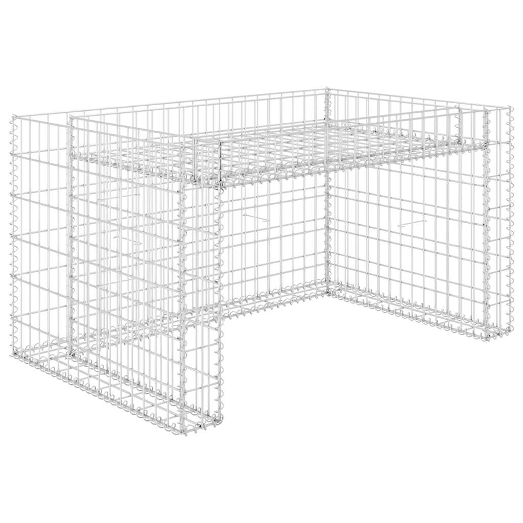 vidaXL Garáž na sekačku s vyvýšeným záhonem 110x80x60 cm ocelový drát