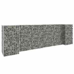 Korito za rastline gabion H-oblike jeklo 260x40x80 cm