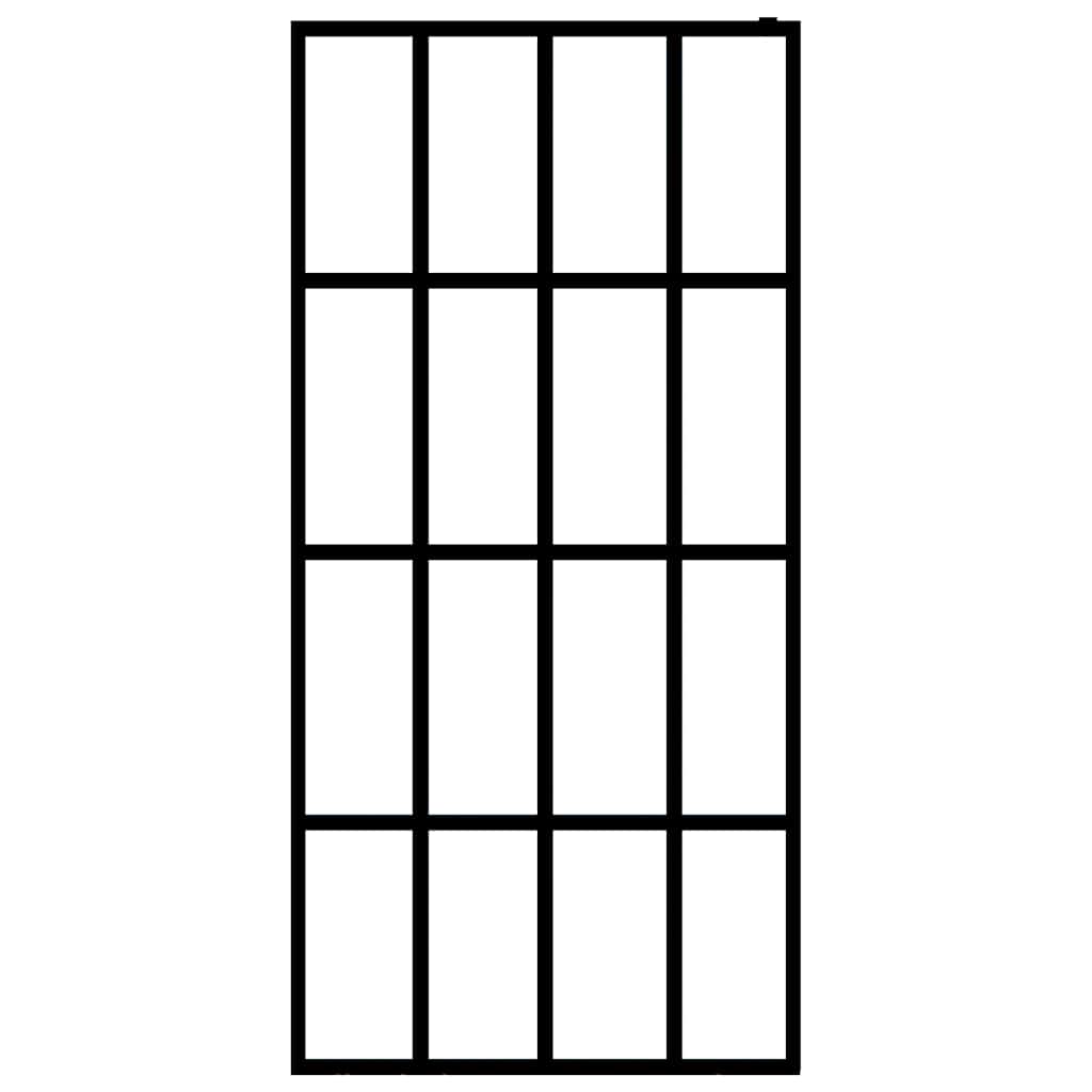 vidaXL átlátszó edzett üveg zuhanyfal 100 x 195 cm