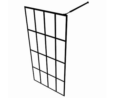 VidaXL Scaffale a 4 Livelli Trasparente 40x40x100cm in Vetro Temperato