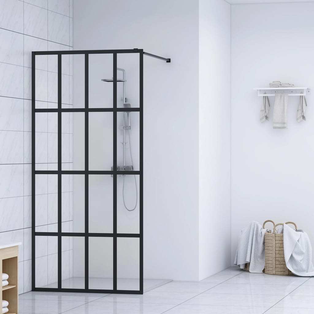 vidaXL Paravan duș walk-in, 100×195 cm, sticlă securizată transparentă vidaxl.ro