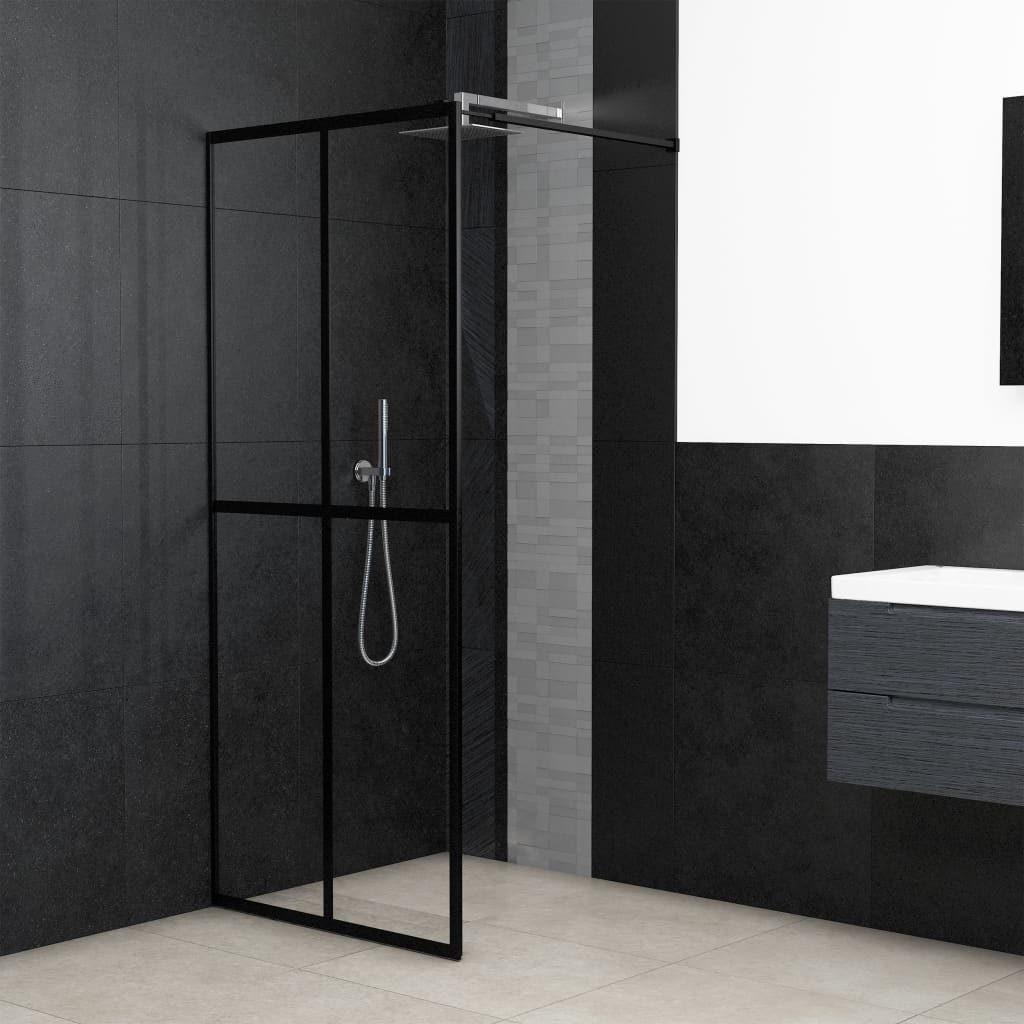 vidaXL Duschwand für Walk-in Dusche Klares Sicherheitsglas 90x195 cm