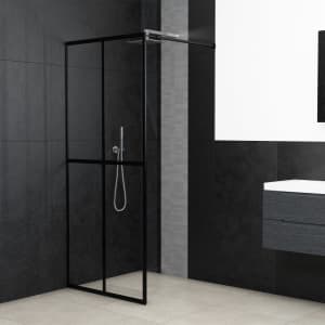 Zástěna do průchozí sprchy čiré tvrzené sklo 90 x 195 cm - obrázek 1