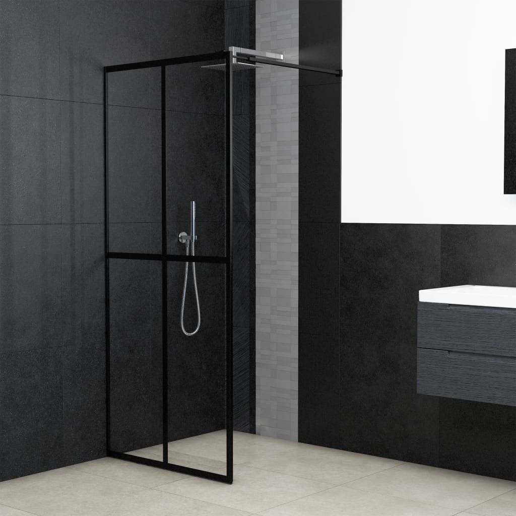 vidaXL Duschwand für Walk-in Dusche Klares Sicherheitsglas 118x190 cm