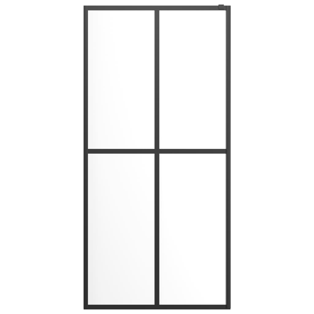 vidaXL Walk-in Shower Screen Clear Tempered Glass 55.1"x76.8"