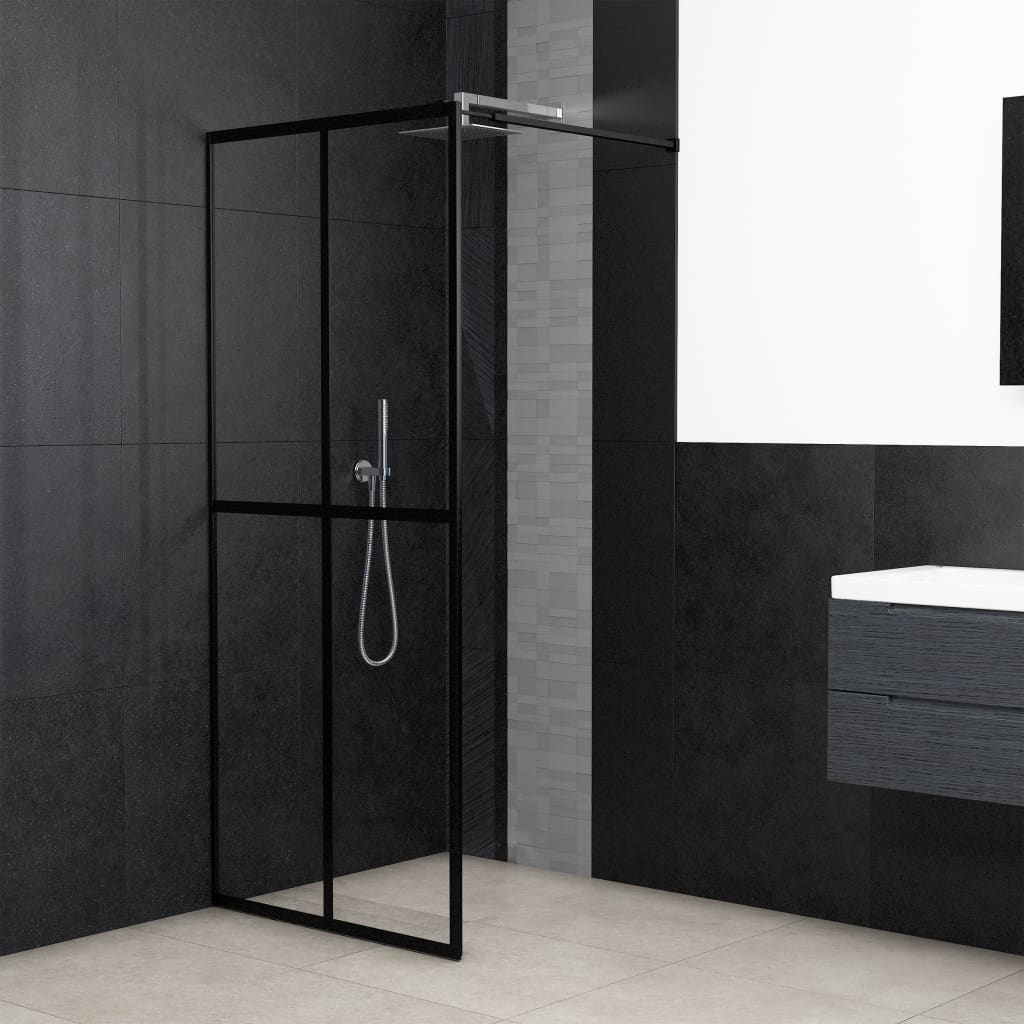 vidaXL Duschwand für Walk-in Dusche Klares Sicherheitsglas 140x195 cm