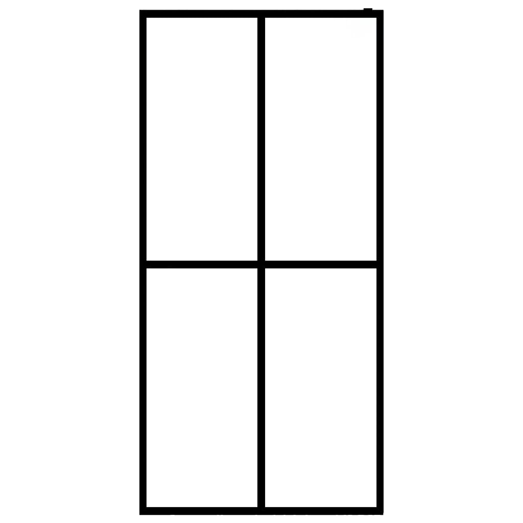 vidaXL homályosított edzett üveg zuhanyfal 80 x 195 cm