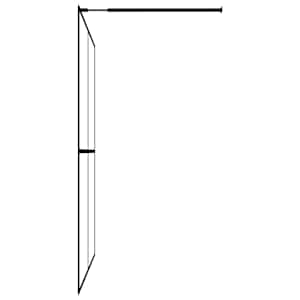 Zástěna do průchozí sprchy mléčné tvrzené sklo 80 x 195 cm - obrázek 4