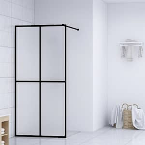 Zástěna do průchozí sprchy mléčné tvrzené sklo 80 x 195 cm - obrázek 1