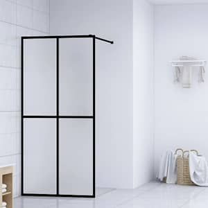 Zástěna do průchozí sprchy mléčné tvrzené sklo 90 x 195 cm - obrázek 1