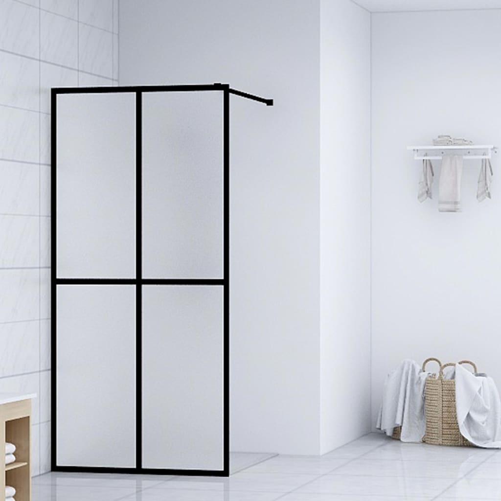 vidaXL Paravan de duș walk-in, 100×195 cm, sticlă securizată mată vidaxl.ro