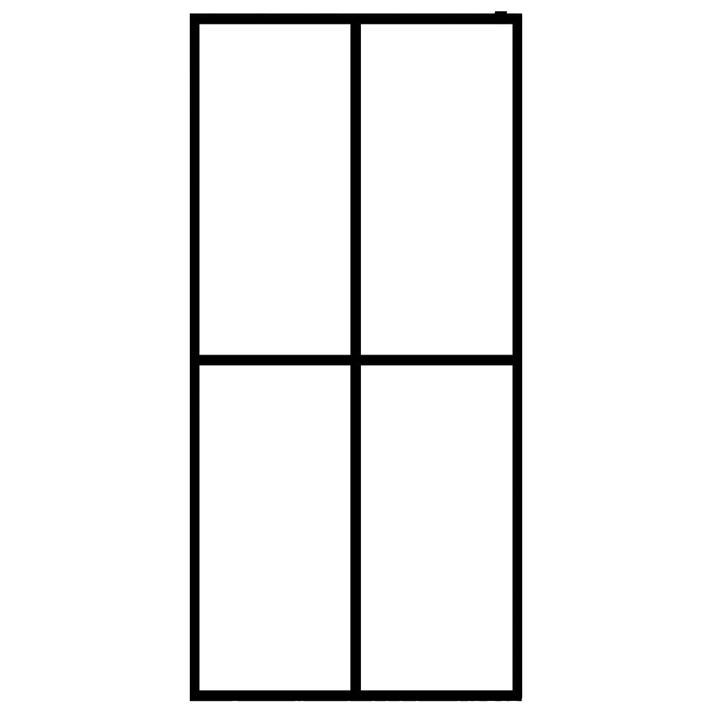 

vidaXL Inloopdouchewand 118x190 cm mat gehard glas