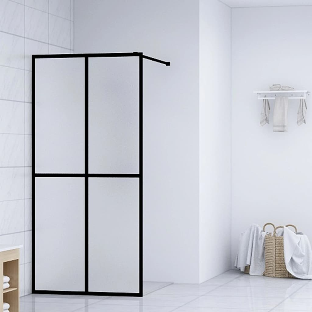 vidaXL Walk-in Suihkun seinäke karkaistu huurrelasi 140×195 cm