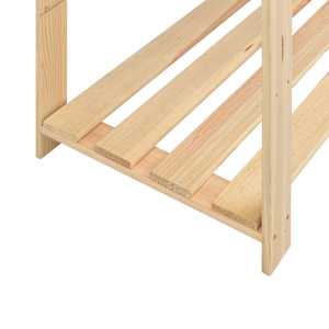 Úložný regál 5 polic 170 x 38 x 170 cm masivní borovice 500 kg - obrázek 6