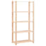  vidaXL 5-szintes tömör fenyőfa tárolóállvány 250 kg 80 x 38 x 170 cm termék 2. képe