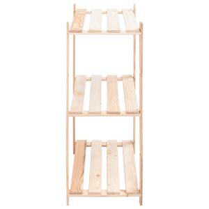 Úložný regál 3 police 80 x 38 x 90 cm masivní borovice 150 kg - obrázek 4
