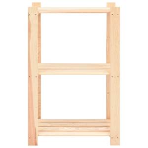 Úložný regál 3 police 60 x 38 x 90 cm masivní borovice 150 kg - obrázek 3