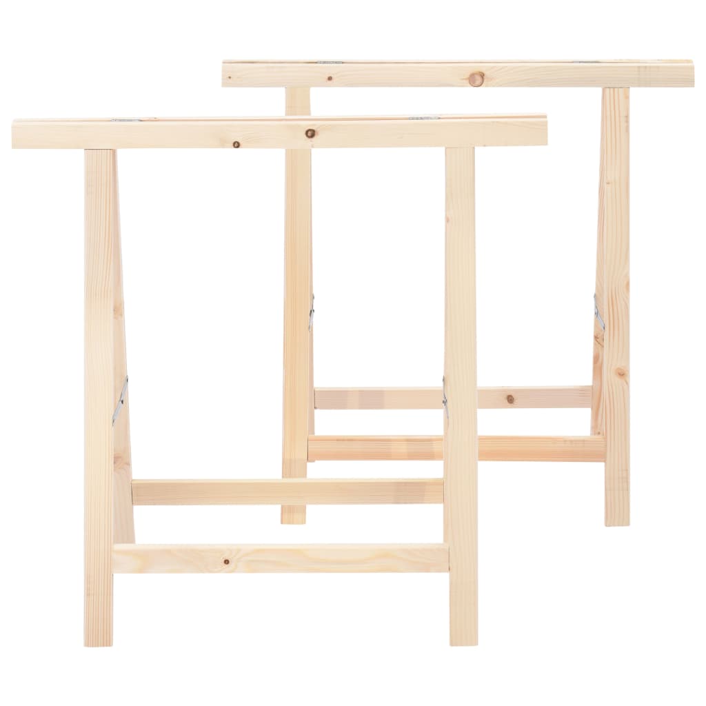 

vidaXL Zaagbokken inklapbaar 2 st grenenhout